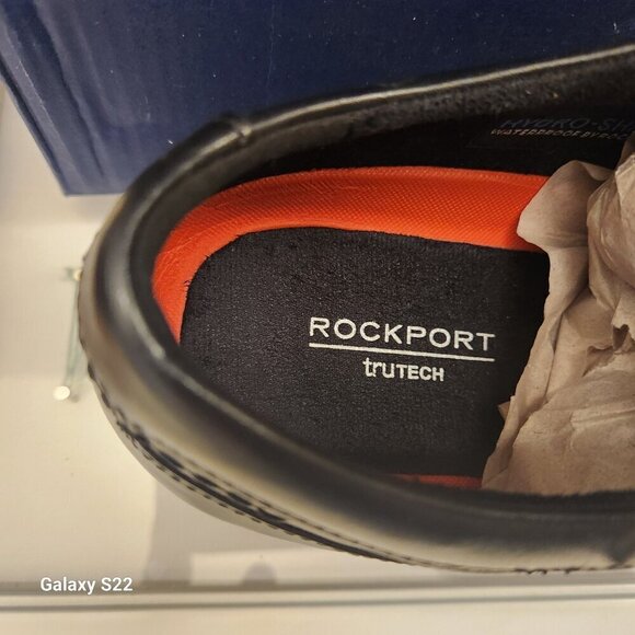 Rockport Men's "Taylor Cap Toe" Black Oxfords. NIB. Size 10 XW - Picture 3 of 14